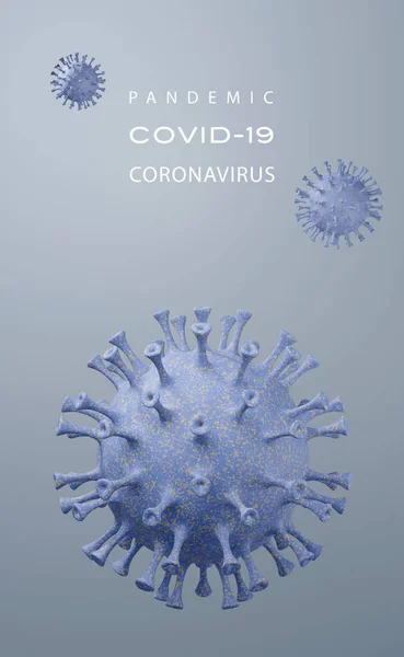 Poster Pandemic Coronavirus Abstraktion Varning Infektion Människor Risken För Infektion — Stockfoto