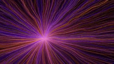 Güneş ışınları dalga dalga hareket ettikçe, soyut bir zemin oluşturur. Geleceğin 3D görüntülemesi.