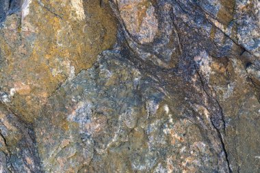 Doğal kaya granit doğal kaya granitinin dokusu, kuvars ve mika içeren manyetik yapı ve erozyon ve oksit izleri..
