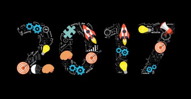 İş başarı kavramı 2017 metin tasarım