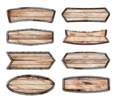 Ahşap metal çerçeve işaretiyle