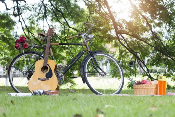 Picknickkorb Urlaub Freizeit Lifestyle-Konzept — Stockfoto