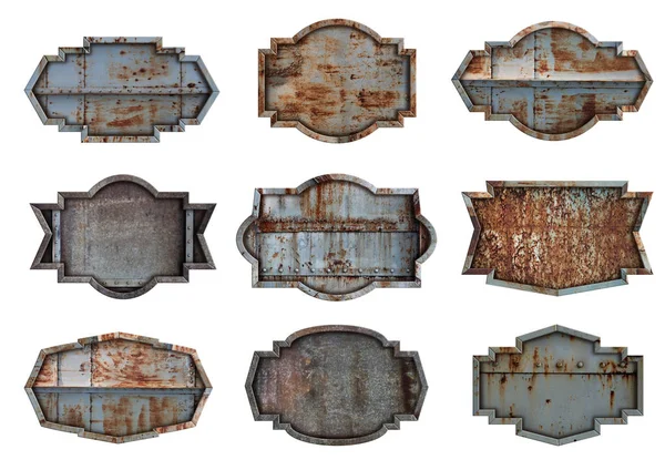 Старая стальная металлическая табличка текстура — стоковое фото