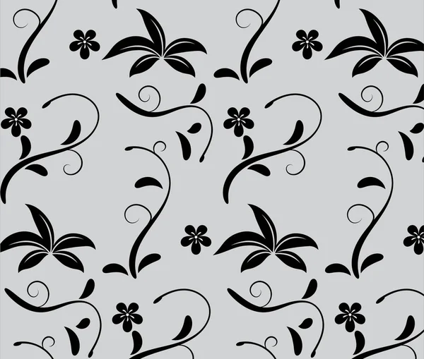 Naadloos Patroon Bloemen Ornament Textuur Decoratieve Naadloze Bloemen Behang Met — Stockvector