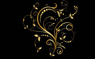 Çiçek unsurları tasarımı, lüks dekoratif element sınırı, girdaplar çiçekler, sayfa dekorasyon kartları, düğün, pankart, logolar, çerçeveler, etiketler, kafeler, butikler için yeşillik dekoratif tasarımı