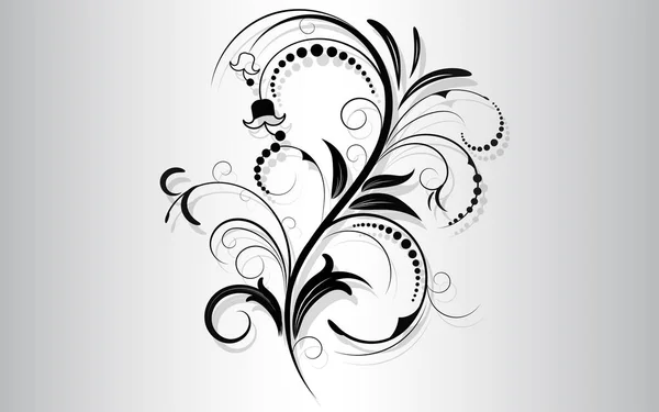 Дизайн Цветочных Элементов Роскошный Орнаментальный Графический Элемент Границы Вихри Цветы — стоковый вектор