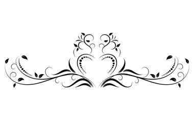 Çiçek unsurları tasarımı, lüks dekoratif element sınırı, girdaplar çiçekler, sayfa dekorasyon kartları, düğün, pankart, logolar, çerçeveler, etiketler, kafeler, butikler için yeşillik dekoratif tasarımı