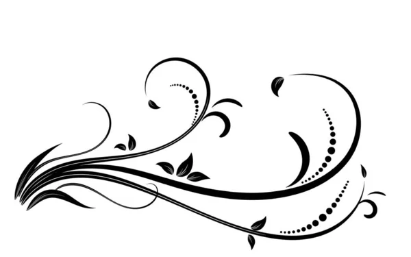 Дизайн Квіткових Елементів Розкішний Орнаментальний Графічний Елемент Бордюр Кругляки Вихор — стоковий вектор