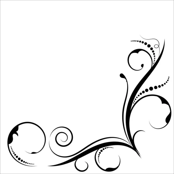 Вінтажні Квіткові Елементи Дизайн Розкішний Орнаментальний Графічний Елемент Кордону Вектор — стоковий вектор