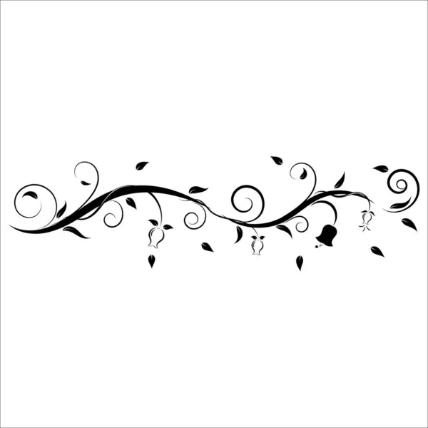 古色古香的花卉装饰品 手绘装饰元素 白色背景上孤立的花卉元素的矢量插图 页面装饰卡片的设计 — 图库矢量图片