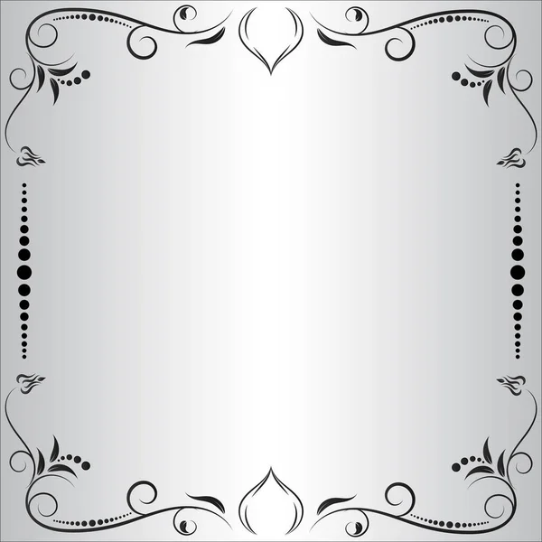 Borde Ornamento Floral Vintage Elemento Decorativo Dibujado Mano Ilustración Vectorial — Vector de stock