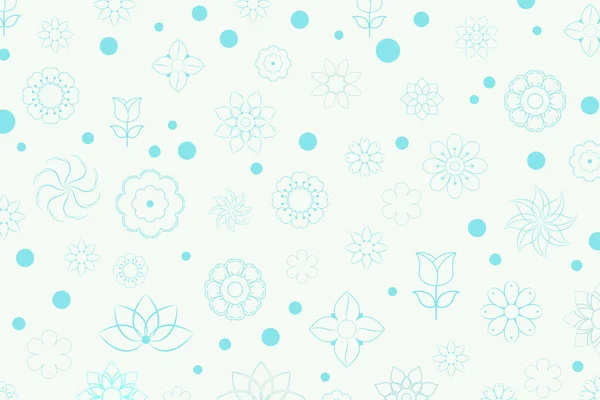 Fondo Pantalla Flores Florales Sin Costuras Fondo Pantalla Flores Sin — Vector de stock