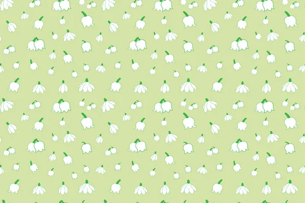 Fondo Patrón Floral Sin Costuras Ornamento Flores Vectoriales Elemento Decorativo — Vector de stock