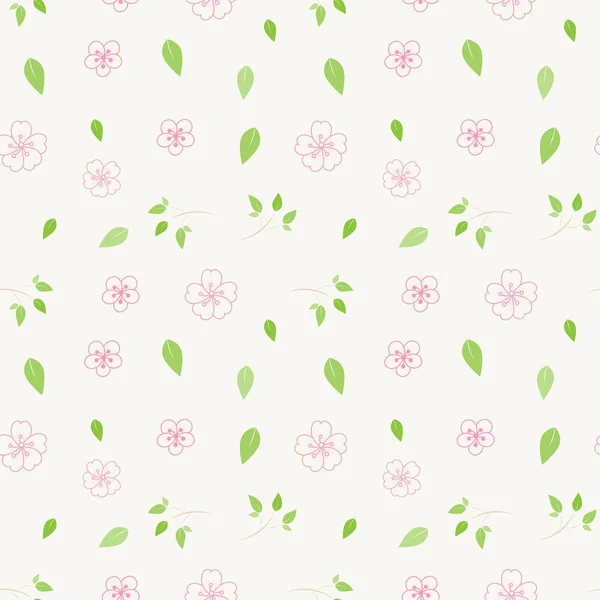 Fond Motif Floral Sans Couture Ornement Fleurs Vectorielles Élément Décoratif — Image vectorielle