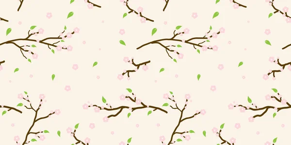 Fond Motif Floral Sans Couture Ornement Fleurs Vectorielles Élément Décoratif — Image vectorielle