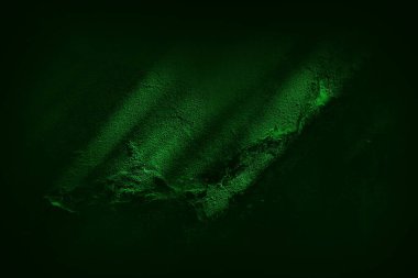 Beton duvarın soyut yeşil UFO rengi dokusu, yeşil UFO rengi beton arkaplan, pürüzlü yüzeyli duvarlar