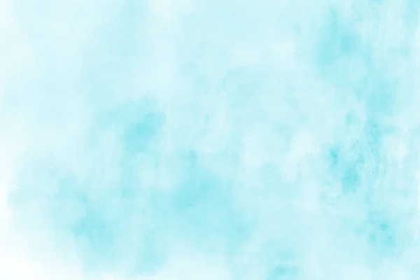 Abstrakter Blauer Himmel Aquarell Hintergrund Illustration Textur Für Die Gestaltung — Stockfoto