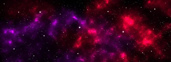 Фон Космической Галактики Сияющими Звездами Туманностью Голубого Фиолетового Розового Цвета — стоковое фото