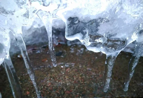 Cara Hielo Gotas Primavera —  Fotos de Stock