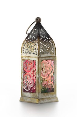 Ramazan feneri Ramazan lambası. Ramazan Kareem, beyaz arkaplanda - Görüntü