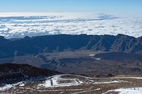 Utsikt över El Teide caldera i Teide nationalpark — Stockfoto