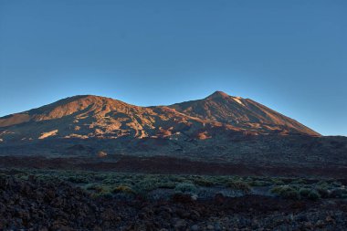 Tenerife, Kanarya Adaları 'nda gün doğumunda El Teide volkanı