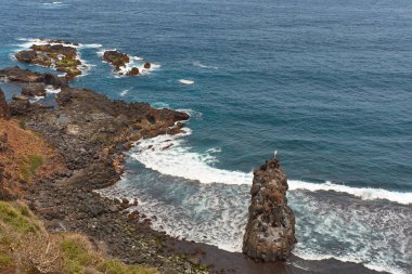 Playa del Bohio 'nun Tenerife North, Kanarya Adaları' ndaki manzarası
