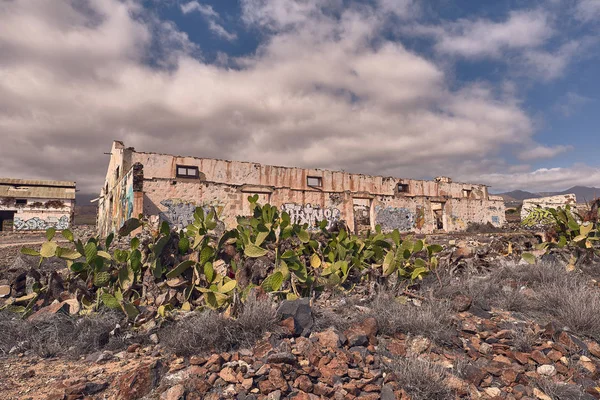 Ville côtière abandonnée à Tenerife, Îles Canaries, Espagne — Photo