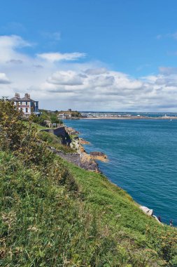 Dublin, İrlanda 'da bir adanın manzarası