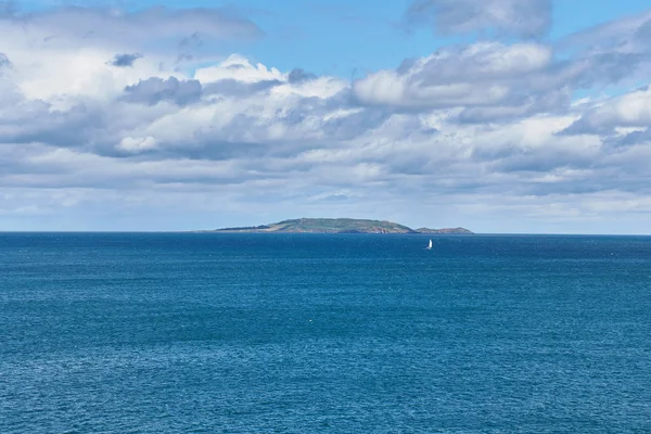Dublin, İrlanda 'da bir adanın manzarası