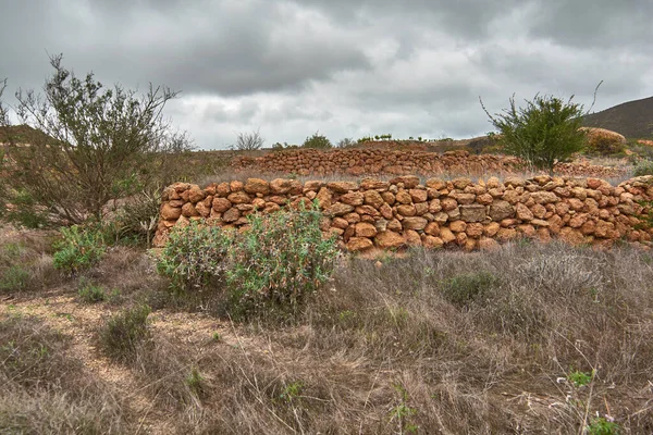 İspanya 'nın Tenerife adasında doğal ve kuru bir yer.