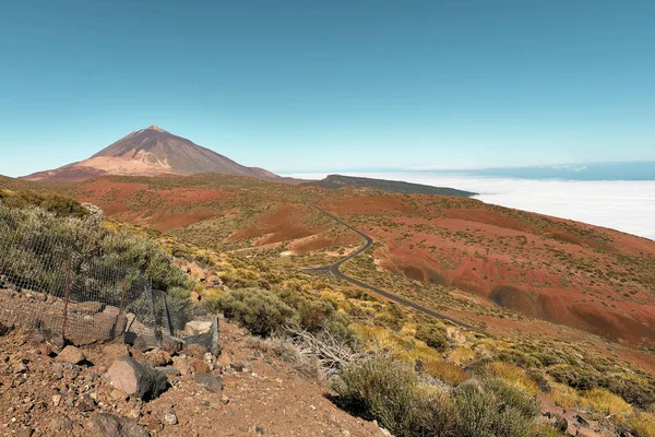 Výhled Národní Park Teide Tenerife Kanárské Ostrovy Španělsko — Stock fotografie