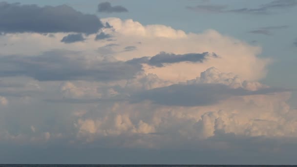 Cielo Con Nuvole Vicino Mare — Video Stock