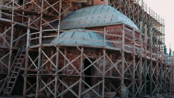 Travaux Restauration Une Ancienne Église Abandonnée — Video