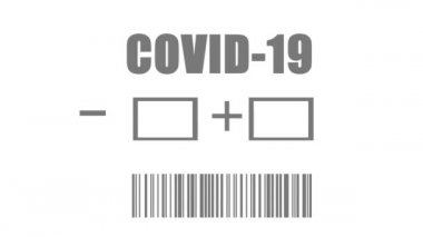 Dev bir bakterinin arka planındaki covid-19 'un pozitif sonucu