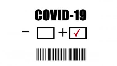 Dev bir bakterinin arka planındaki covid-19 'un pozitif sonucu