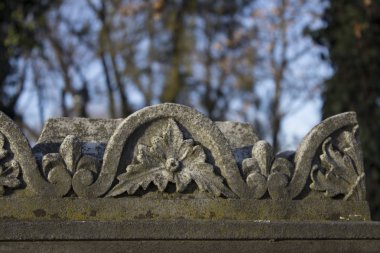 Eski mezar mimarisi heykel arka planı 