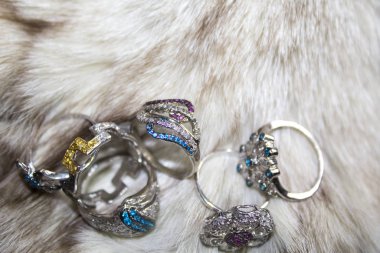 Gümüş mücevher Yüzükler tarzı moda