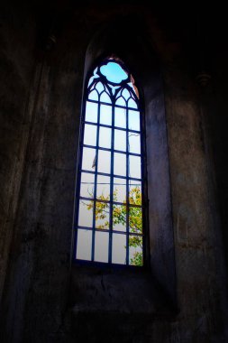 Gotik kırsal pencere, mimari inşa etmek.