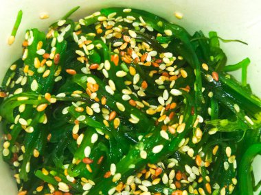 Chuka Yosun Salatası, arkaplan dokusu