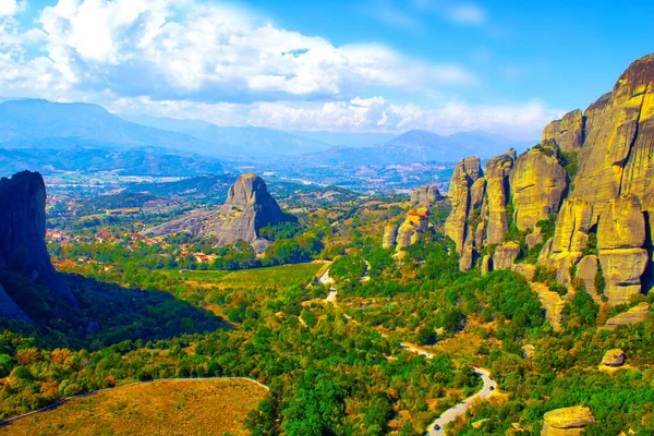 Grecia Kalamata Montaña Colinas Cielo Panorama —  Fotos de Stock