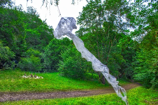 Decorazione Mano Meduse Nel Parco Estivo — Foto Stock