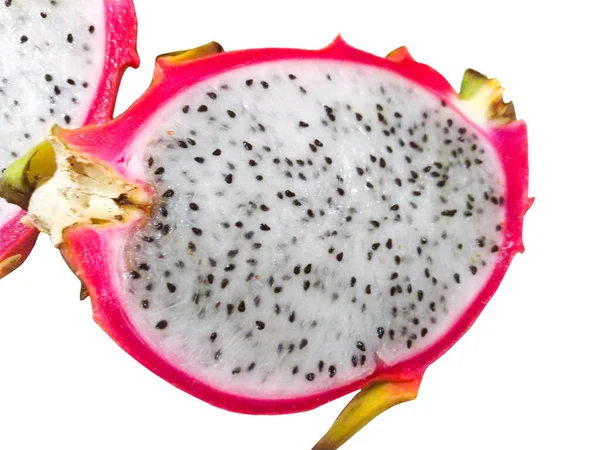 Drachenfrucht Oder Pitaya Isoliert Auf Weißem Hintergrund — Stockfoto