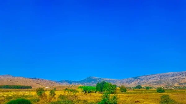 Góry Zielone Wzgórza Grecki Krajobraz — Zdjęcie stockowe