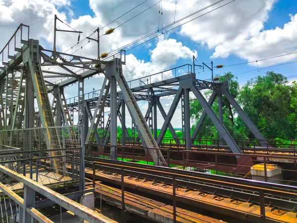 Ferrocarril Construcción Puentes — Foto de Stock