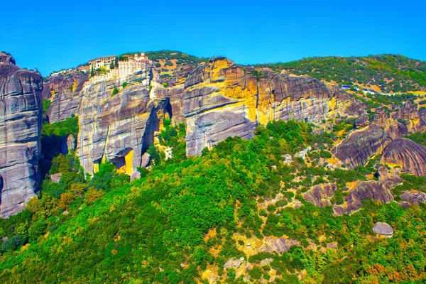 Griekenland Kalamata Berg Heuvels Lucht Panorama — Stockfoto