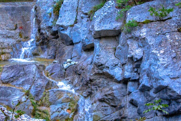 Enipea Nascente Rio Zeus Banhos Monte Olimpo Perto Aldeia Litochoro — Fotografia de Stock