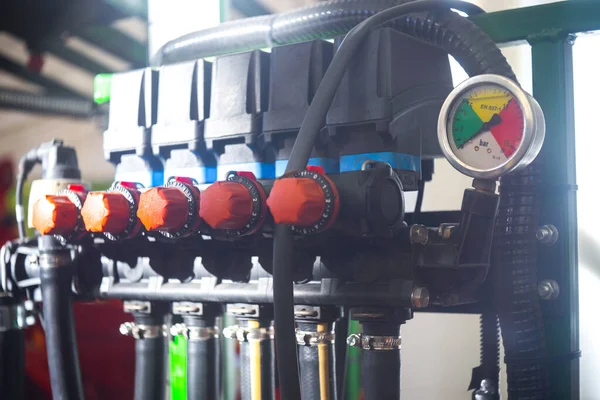 Máquina Agrícola Para Aplicación Fertilizantes Tractor Para Tratamiento Químico Luz — Foto de Stock