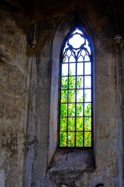 Gotik kırsal pencere, mimari inşa etmek.