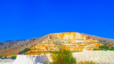 Dağ yeşili tepeler Yunan manzarası